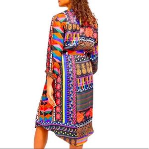 Anthropologie x Farm Rio Ciela Midi Shirtdress, NWOT, xs